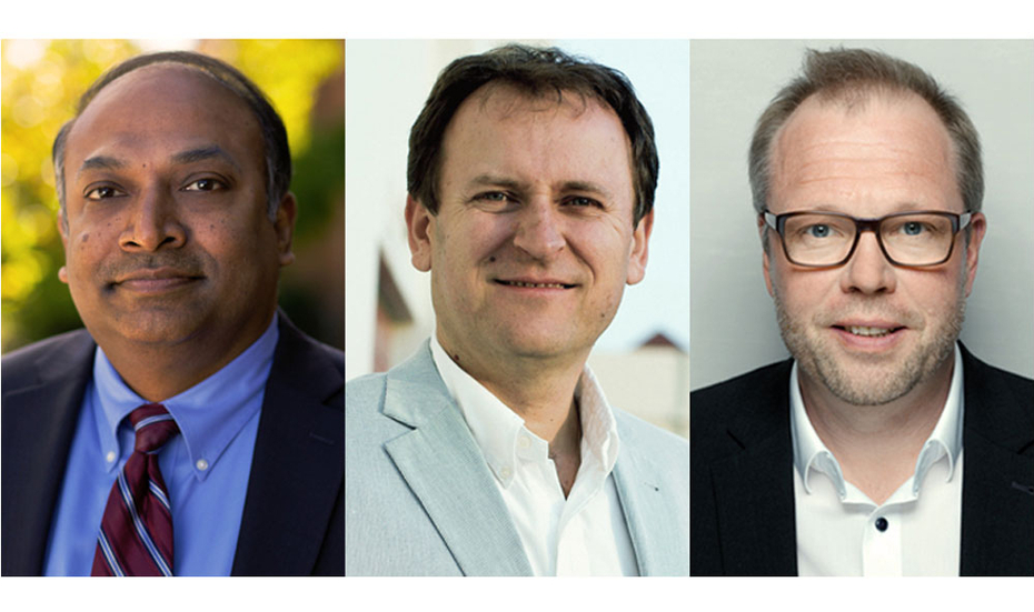 Dr. Biplab Sarkar, CEO Vectorworks Inc., Josef Valchar, CEO Robe lighting, Gerhard Krude, Managing Director MA Lighting Technology (from left to right)